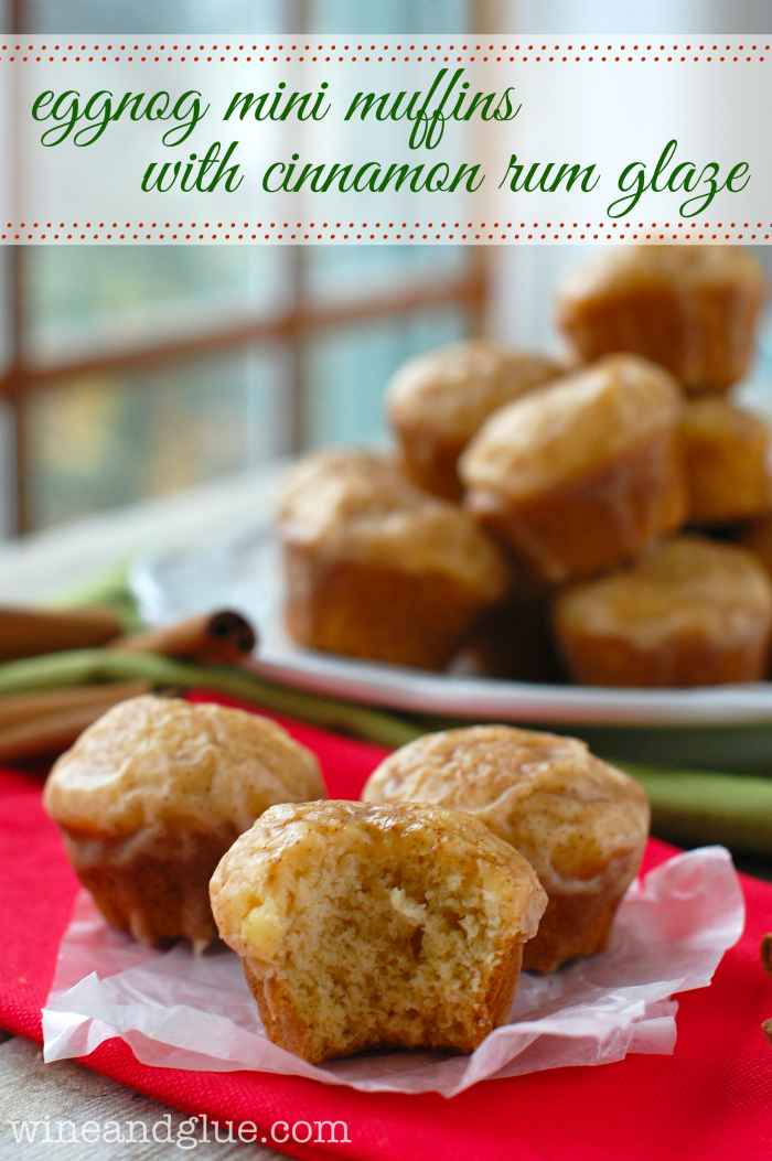 Eggnog Muffins With Cinnamon Rum Glaze Wine & Glue